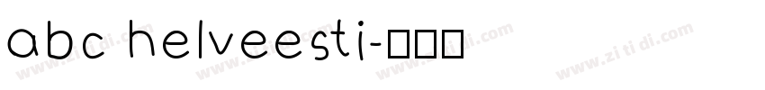 abc helveesti字体转换